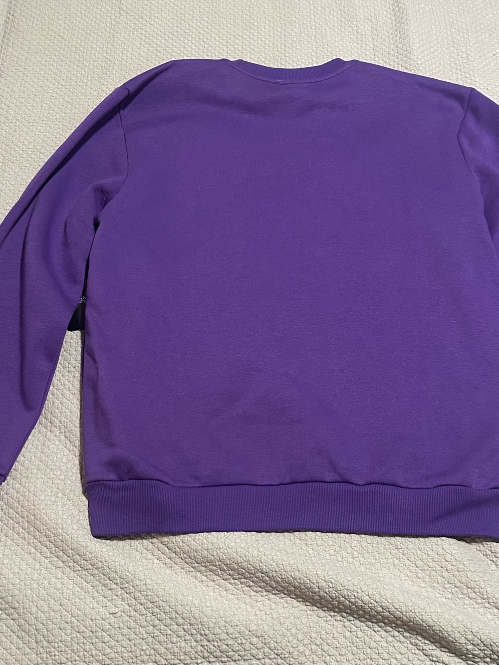 Men's Purple Crewneck Sweatshirt - Minnesota Vikings - Picture 8 of 12